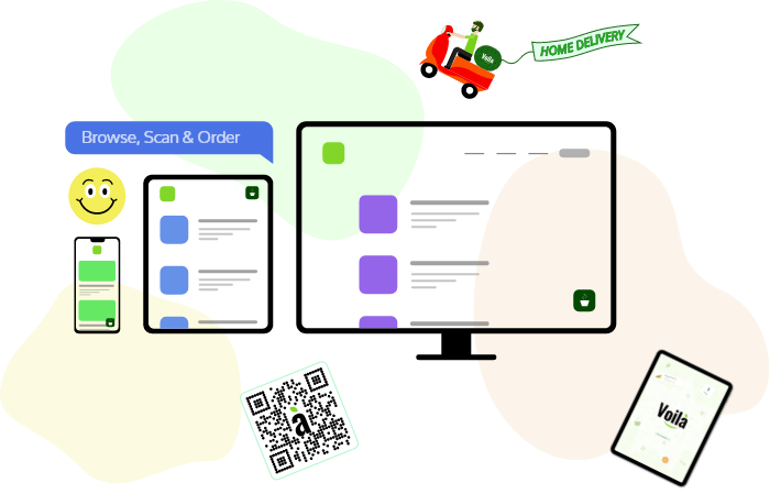 Voilà Digital Menu and QR Scan System for Restaurants and Hotels